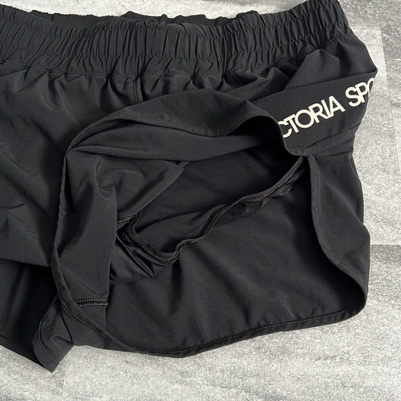 Victoria’s Secret black running shorts underwear lining Large elastic waist - Picture 12 of 12